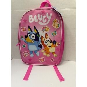Bluey and Bingo Pink Kids Backpack School Bag BBC Studios 384080 NWT